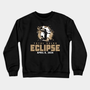 Total Solar Eclipse 2024 Basketball Crewneck Sweatshirt